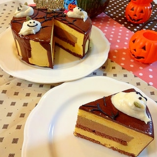 【ハロウィン2016】かぼちゃチーズ＆チョコムース